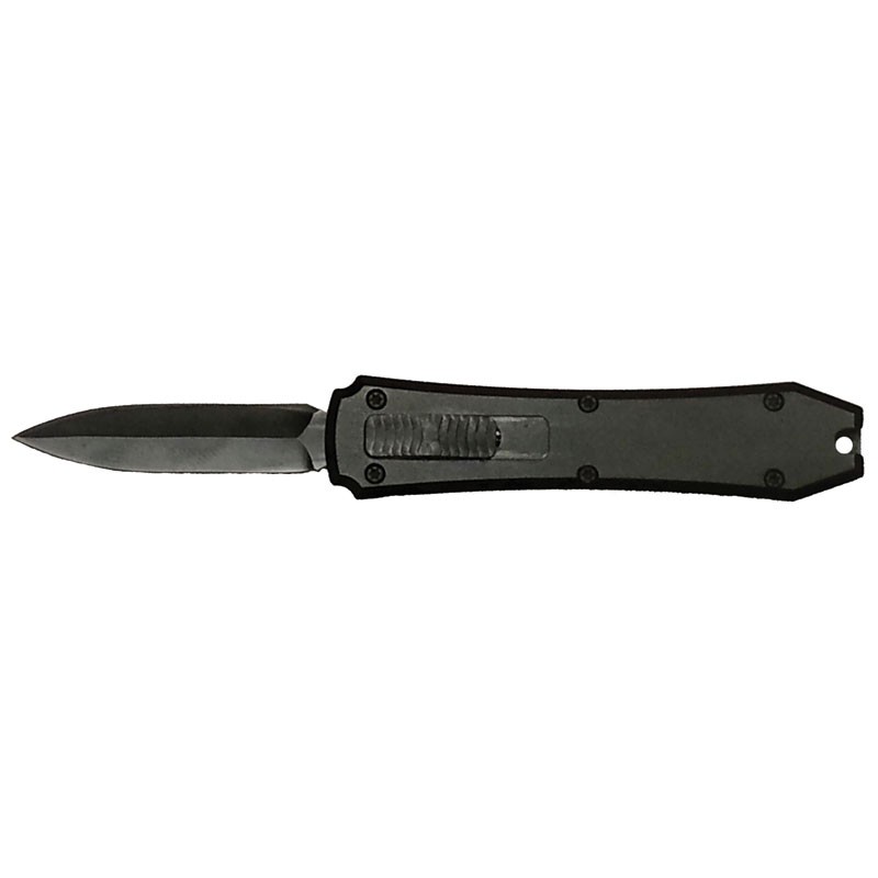 Black Double Edge Mini OTF with Switch on Top